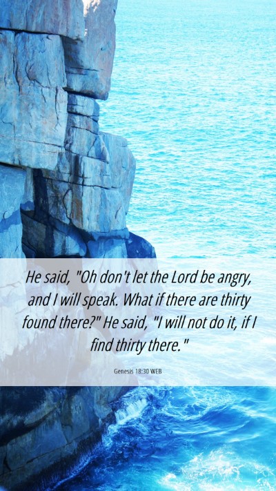 Picture 06 - Genesis 18:30 WEB Mobile Phone Wallpaper - He said, 