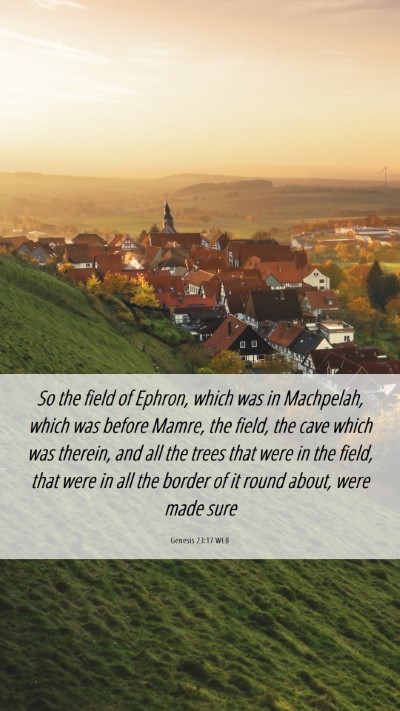 Picture 06 - Genesis 23:17 WEB Mobile Phone Wallpaper - So the field of Ephron, which was in Machpelah, - Mobile Bible Verse Wallpaper