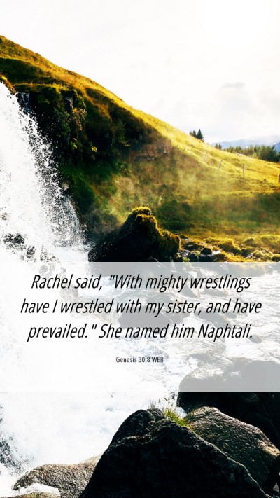 Picture 06 - Genesis 30:8 WEB Mobile Phone Wallpaper - Rachel said, 