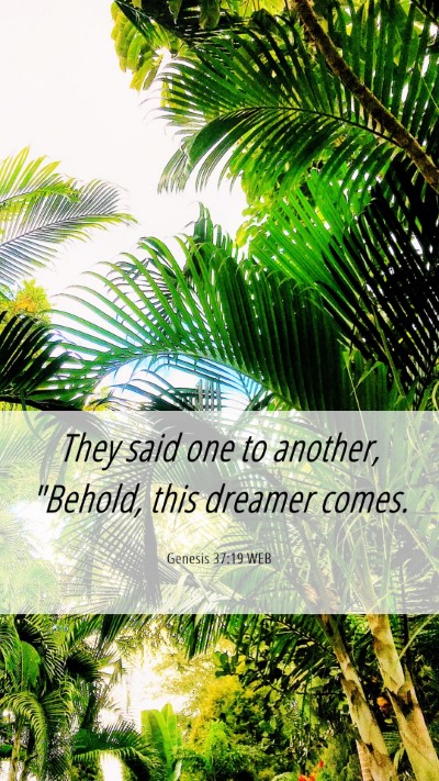 Picture 06 - Genesis 37:19 WEB Mobile Phone Wallpaper - They said one to another, 