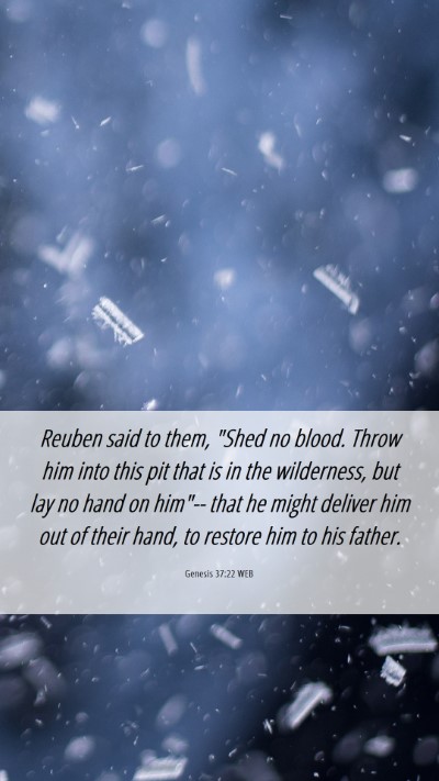 Picture 06 - Genesis 37:22 WEB Mobile Phone Wallpaper - Reuben said to them, 