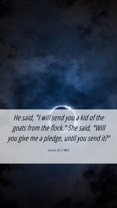 Picture 06 - Genesis 38:17 WEB Mobile Phone Wallpaper - He said, 