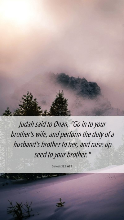 Picture 06 - Genesis 38:8 WEB Mobile Phone Wallpaper - Judah said to Onan, 