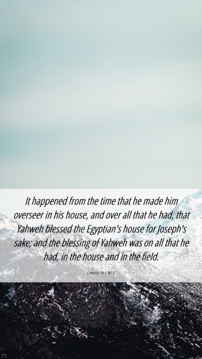 Picture 06 - Genesis 39:5 WEB Mobile Phone Wallpaper - It happened from the time that he made him - Mobile Bible Verse Wallpaper