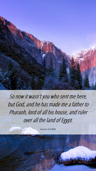 Picture 06 - Genesis 45:8 WEB Mobile Phone Wallpaper - So now it wasn't you who sent me here, but God, - Mobile Bible Verse Wallpaper