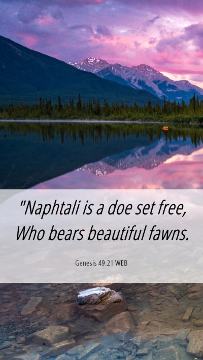Picture 06 - Genesis 49:21 WEB Mobile Phone Wallpaper - 