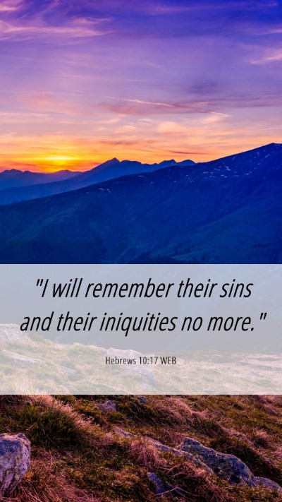 Picture 06 - Hebrews 10:17 WEB Mobile Phone Wallpaper - 
