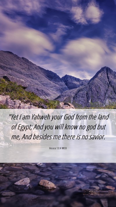 Picture 06 - Hosea 13:4 WEB Mobile Phone Wallpaper - 