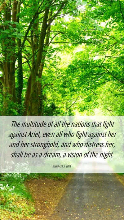 Picture 06 - Isaiah 29:7 WEB Mobile Phone Wallpaper - The multitude of all the nations that fight - Mobile Bible Verse Wallpaper