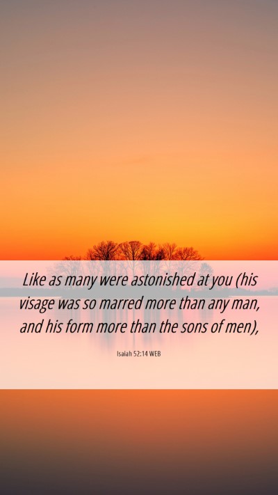 Picture 06 - Isaiah 52:14 WEB Mobile Phone Wallpaper - Like as many were astonished at you (his visage - Mobile Bible Verse Wallpaper