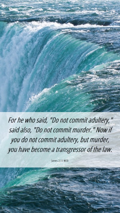 Picture 06 - James 2:11 WEB Mobile Phone Wallpaper - For he who said, 