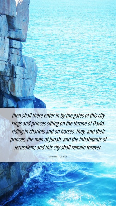 Picture 06 - Jeremiah 17:25 WEB Mobile Phone Wallpaper - then shall there enter in by the gates of this - Mobile Bible Verse Wallpaper