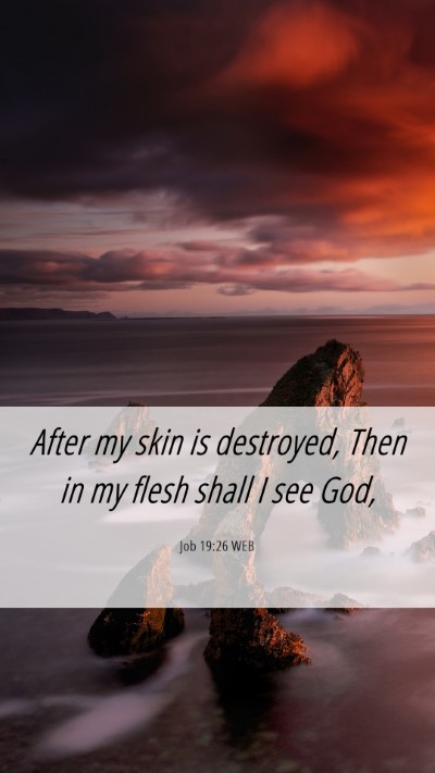Picture 06 - Job 19:26 WEB Mobile Phone Wallpaper - After my skin is destroyed, Then in my flesh - Mobile Bible Verse Wallpaper
