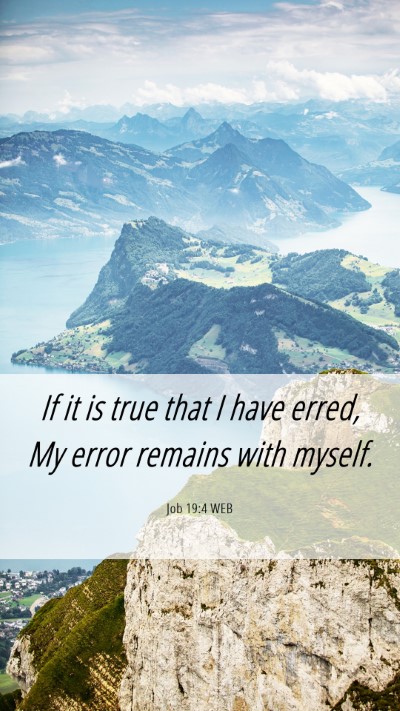 Picture 06 - Job 19:4 WEB Mobile Phone Wallpaper - If it is true that I have erred, My error remains - Mobile Bible Verse Wallpaper