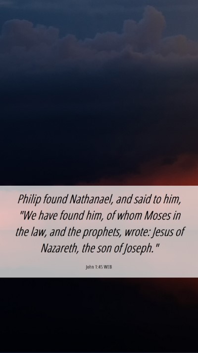 Picture 06 - John 1:45 WEB Mobile Phone Wallpaper - Philip found Nathanael, and said to him, 