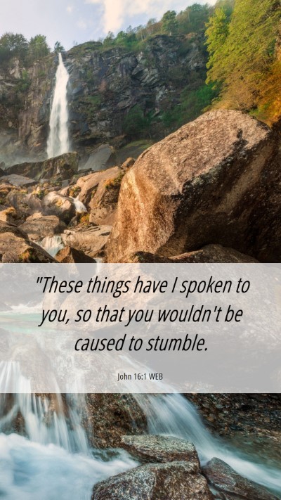 Picture 06 - John 16:1 WEB Mobile Phone Wallpaper - 