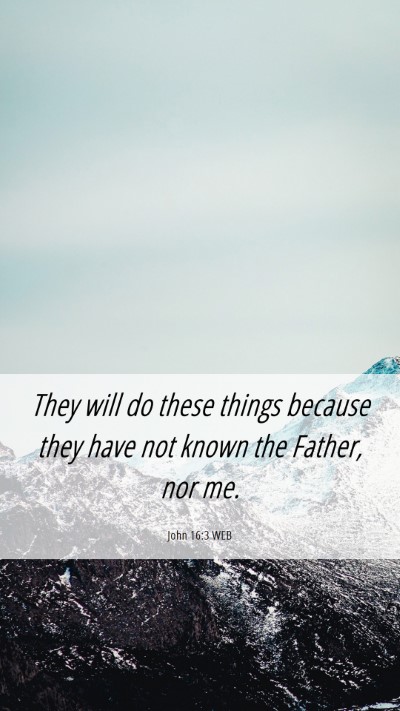Picture 06 - John 16:3 WEB Mobile Phone Wallpaper - They will do these things because they have not - Mobile Bible Verse Wallpaper