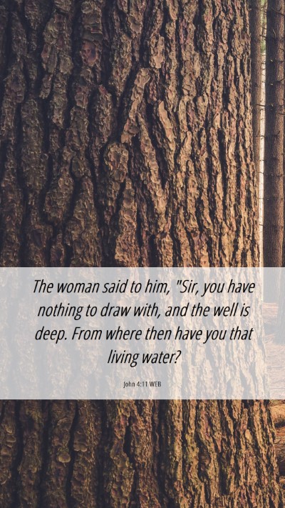 Picture 06 - John 4:11 WEB Mobile Phone Wallpaper - The woman said to him, 