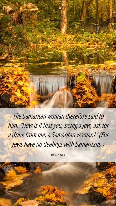 Picture 06 - John 4:9 WEB Mobile Phone Wallpaper - The Samaritan woman therefore said to him, 