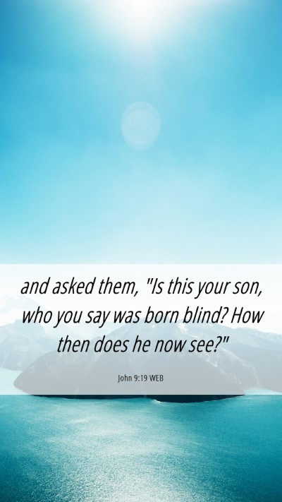 Picture 06 - John 9:19 WEB Mobile Phone Wallpaper - and asked them, 