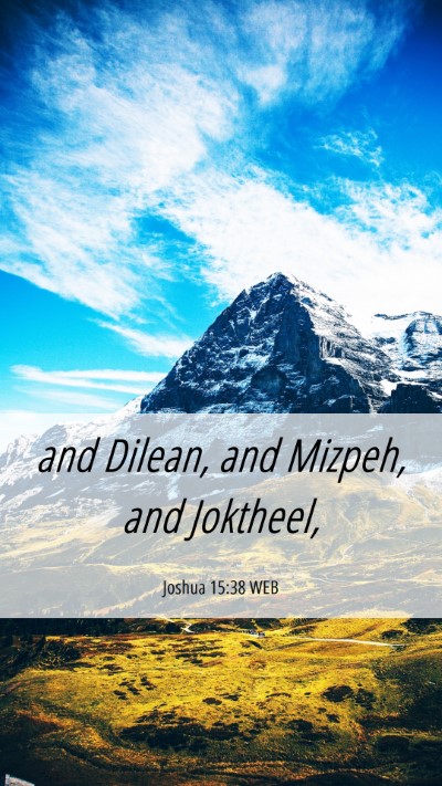 Picture 06 - Joshua 15:38 WEB Mobile Phone Wallpaper - and Dilean, and Mizpeh, and - Mobile Bible Verse Wallpaper