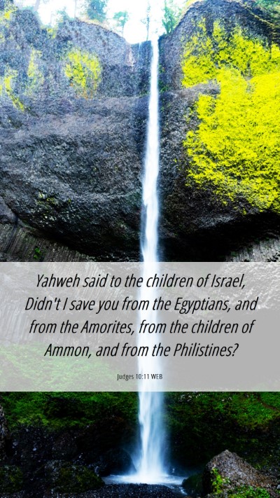 Picture 06 - Judges 10:11 WEB Mobile Phone Wallpaper - Yahweh said to the children of Israel, Didn't I - Mobile Bible Verse Wallpaper