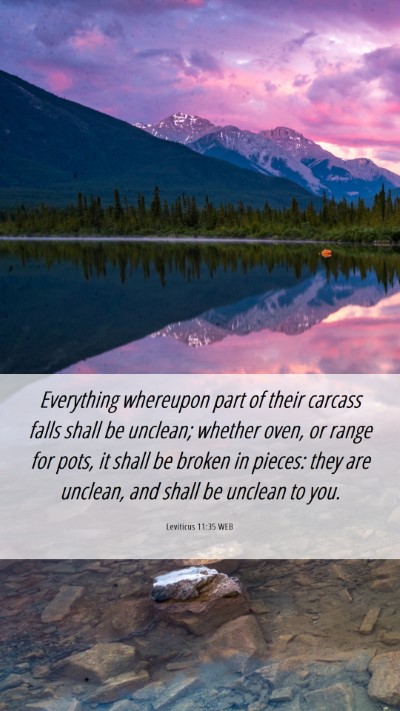 Picture 06 - Leviticus 11:35 WEB Mobile Phone Wallpaper - Everything whereupon part of their carcass falls - Mobile Bible Verse Wallpaper