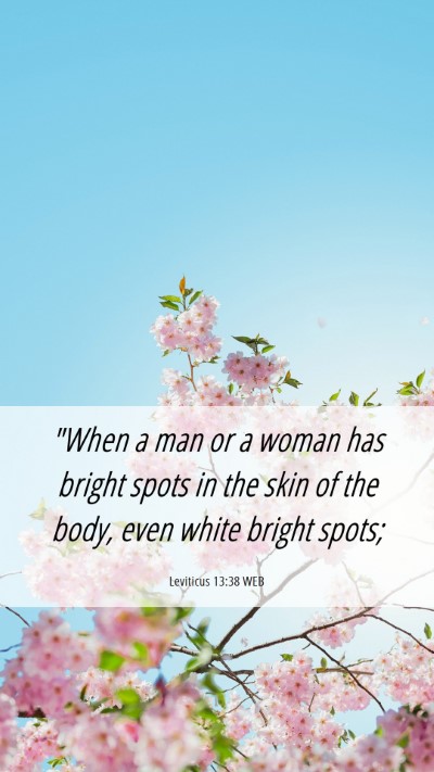 Picture 06 - Leviticus 13:38 WEB Mobile Phone Wallpaper - 