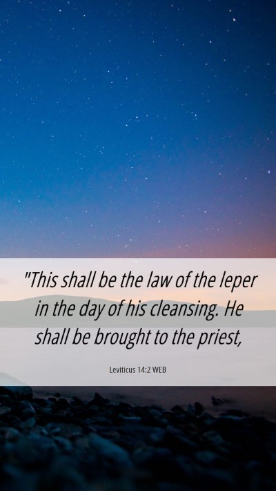 Picture 06 - Leviticus 14:2 WEB Mobile Phone Wallpaper - 