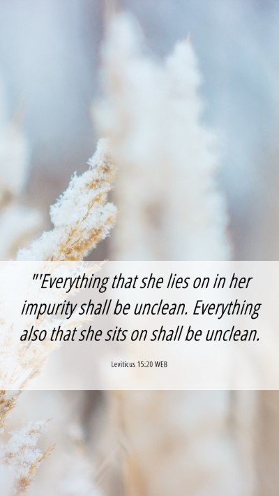 Picture 06 - Leviticus 15:20 WEB Mobile Phone Wallpaper - 