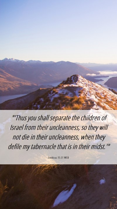 Picture 06 - Leviticus 15:31 WEB Mobile Phone Wallpaper - 