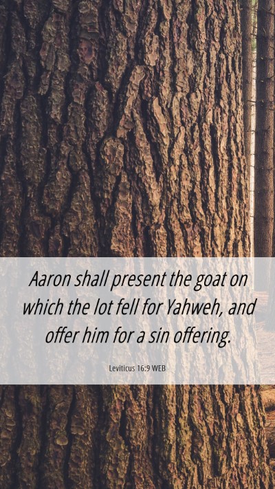 Picture 06 - Leviticus 16:9 WEB Mobile Phone Wallpaper - Aaron shall present the goat on which the lot - Mobile Bible Verse Wallpaper