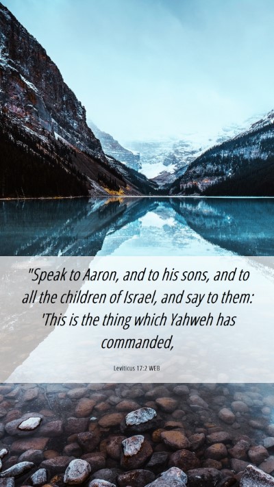 Picture 06 - Leviticus 17:2 WEB Mobile Phone Wallpaper - 