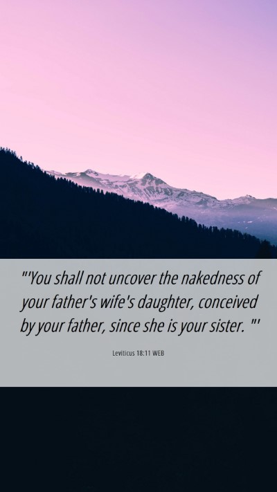 Picture 06 - Leviticus 18:11 WEB Mobile Phone Wallpaper - 
