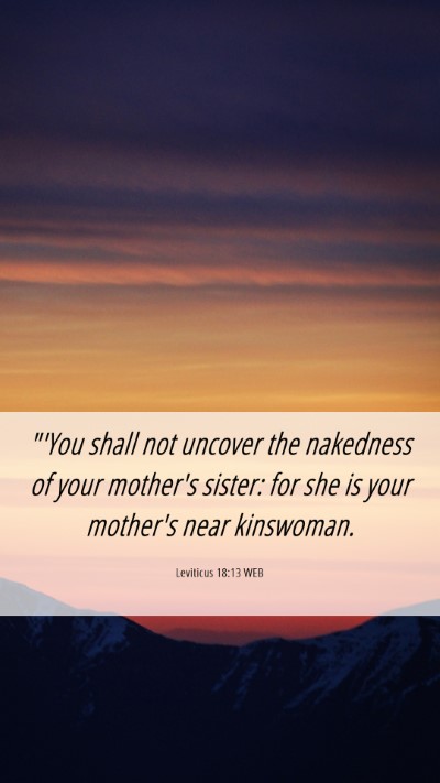 Picture 06 - Leviticus 18:13 WEB Mobile Phone Wallpaper - 