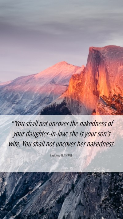 Picture 06 - Leviticus 18:15 WEB Mobile Phone Wallpaper - 