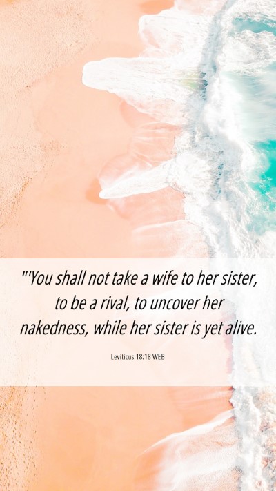 Picture 06 - Leviticus 18:18 WEB Mobile Phone Wallpaper - 