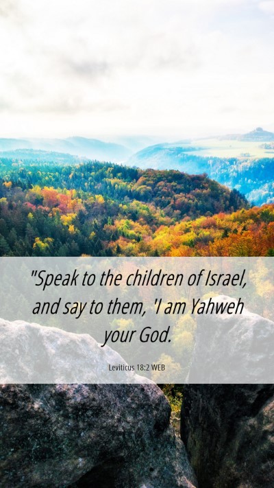 Picture 06 - Leviticus 18:2 WEB Mobile Phone Wallpaper - 