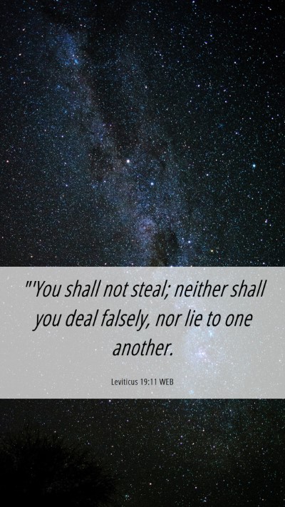 Picture 06 - Leviticus 19:11 WEB Mobile Phone Wallpaper - 