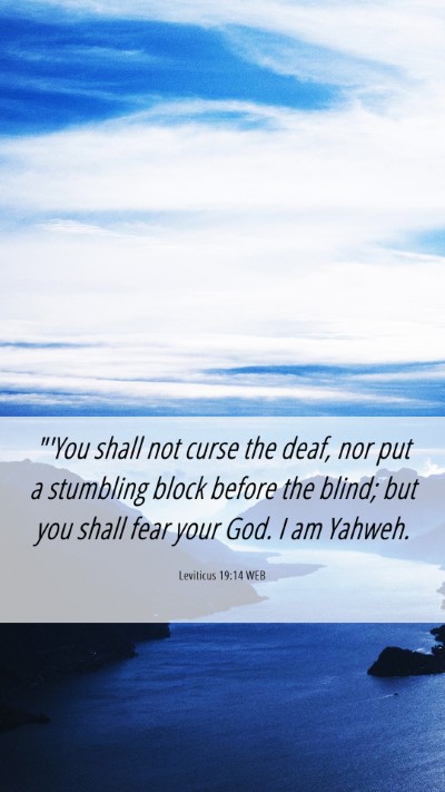 Picture 06 - Leviticus 19:14 WEB Mobile Phone Wallpaper - 