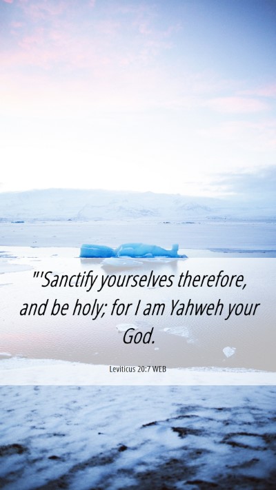 Picture 06 - Leviticus 20:7 WEB Mobile Phone Wallpaper - 