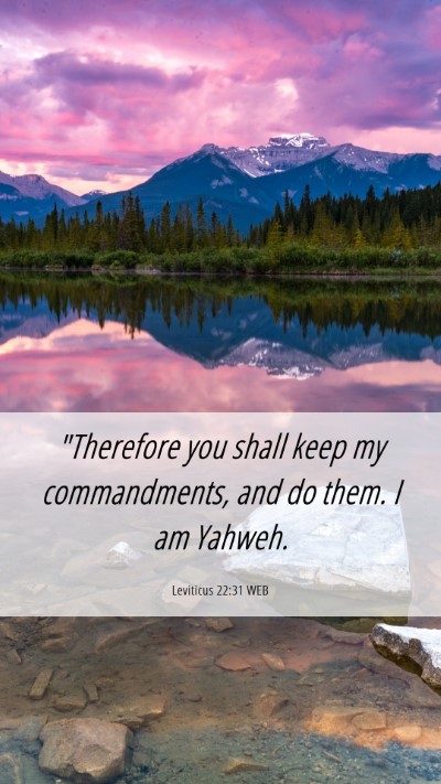 Picture 06 - Leviticus 22:31 WEB Mobile Phone Wallpaper - 