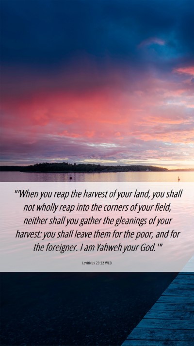 Picture 06 - Leviticus 23:22 WEB Mobile Phone Wallpaper - 