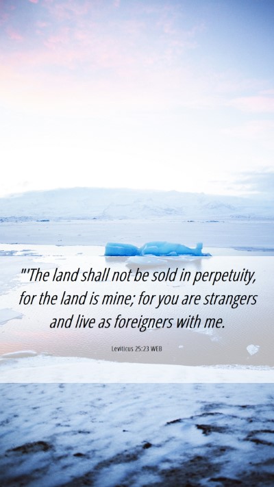 Picture 06 - Leviticus 25:23 WEB Mobile Phone Wallpaper - 
