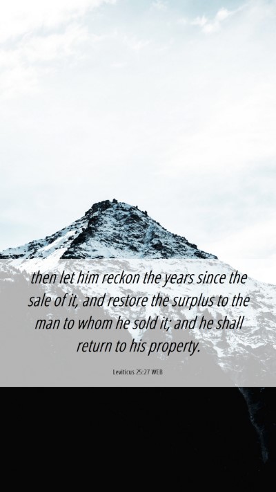 Picture 06 - Leviticus 25:27 WEB Mobile Phone Wallpaper - then let him reckon the years since the sale of - Mobile Bible Verse Wallpaper