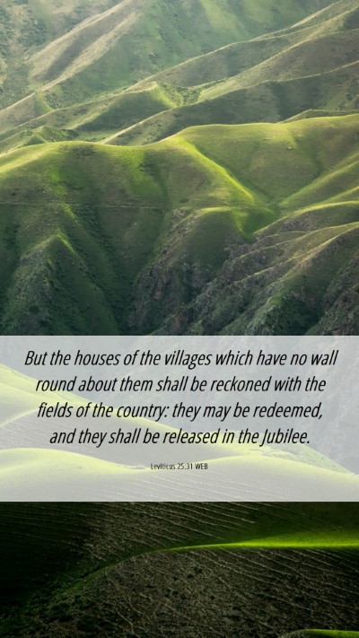 Picture 06 - Leviticus 25:31 WEB Mobile Phone Wallpaper - But the houses of the villages which have no wall - Mobile Bible Verse Wallpaper