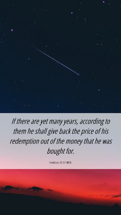 Picture 06 - Leviticus 25:51 WEB Mobile Phone Wallpaper - If there are yet many years, according to them he - Mobile Bible Verse Wallpaper