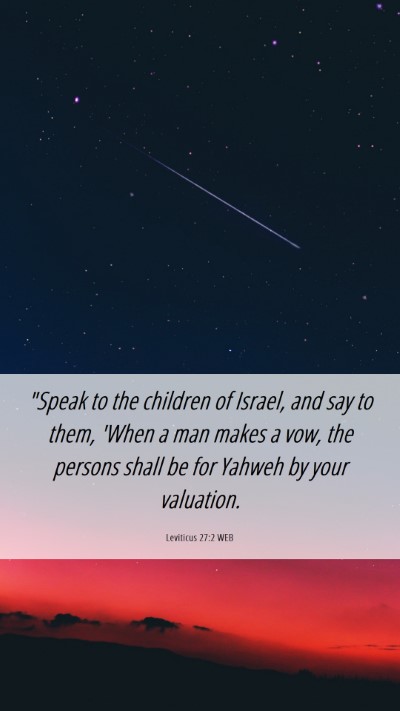 Picture 06 - Leviticus 27:2 WEB Mobile Phone Wallpaper - 
