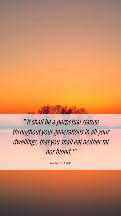 Picture 06 - Leviticus 3:17 WEB Mobile Phone Wallpaper - 