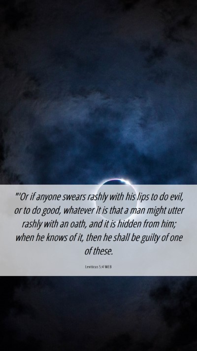 Picture 06 - Leviticus 5:4 WEB Mobile Phone Wallpaper - 